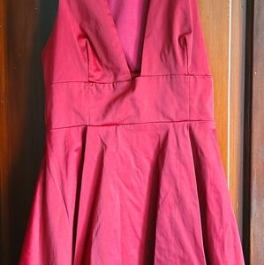 Nasty Gal Deep V dress